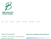 Tablet Screenshot of bradleywinery.com